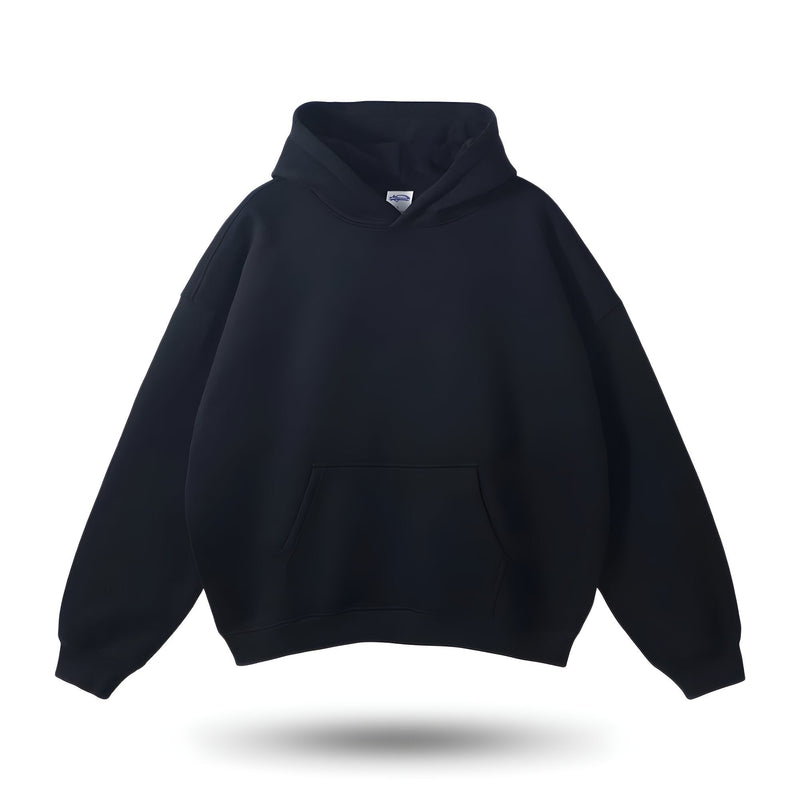 Kapuzenpullover Unisex - Bequemer Hoodie für Alltag-Onyxschwarz-S-Luzern Mode