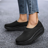 Damen Plattform Sneaker - Bequeme Slip-On Loafers-Luzern Mode