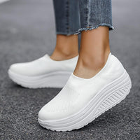 Damen Plattform Sneaker - Bequeme Slip-On Loafers-Luzern Mode