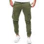 Herren Cargohose mit Taschen - Bequeme Freizeithose-Grün-S-Luzern Mode