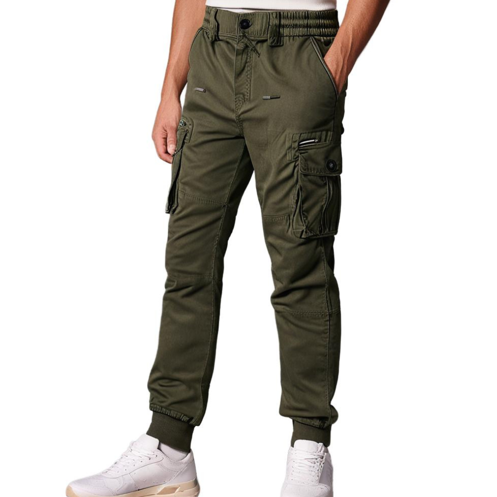 Herren Cargo Hose mit Taschen - Bequeme Freizeithose-Luzern Mode