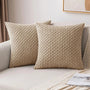 Bank Kissenhüllen | Quadratisch | Corduroy | Boho | Weich | Trendy-40x40CM-Khaki-Luzern Mode