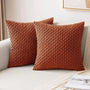 Bank Kissenhüllen | Quadratisch | Corduroy | Boho | Weich | Trendy-40x40CM-Orange-Luzern Mode