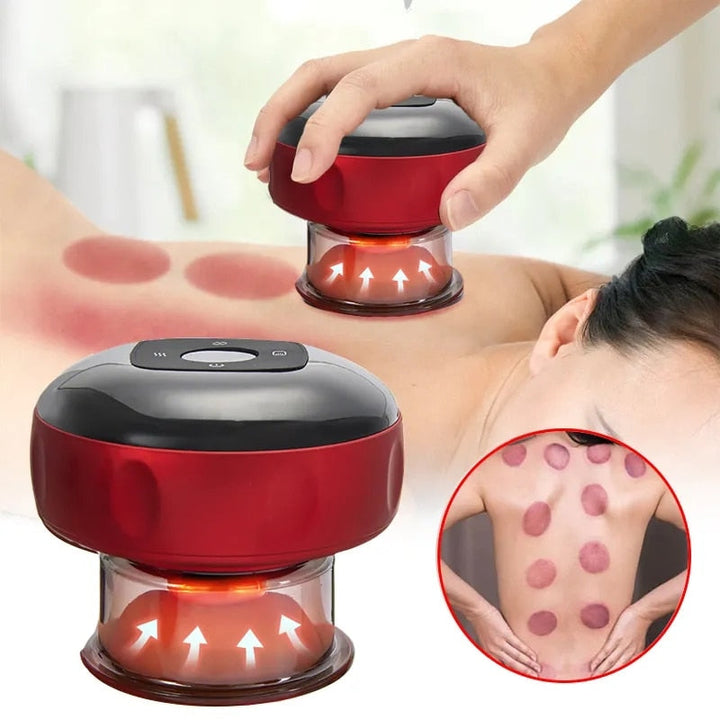 Cuppinggerät | Massage Wiederaufladbar Kompakt Vielseitig USB Einstellbar-Luzern Mode