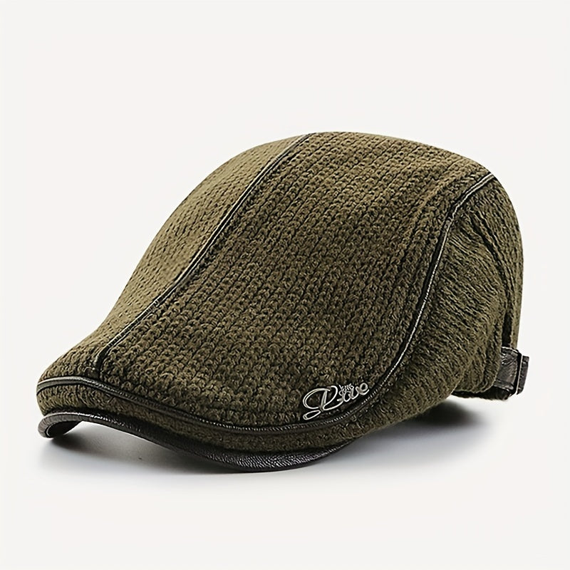 Unisex Strick-Barettmütze warm & modisch für Herbst und Winter – Elias