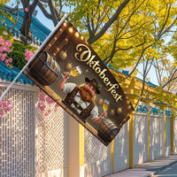 Oktoberfest Gartenflagge – BierFest Mann Oktoberfest 2026