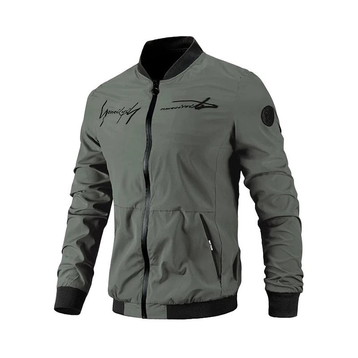 Bestickte Herren Bomberjacke für Übergangszeit – Leon