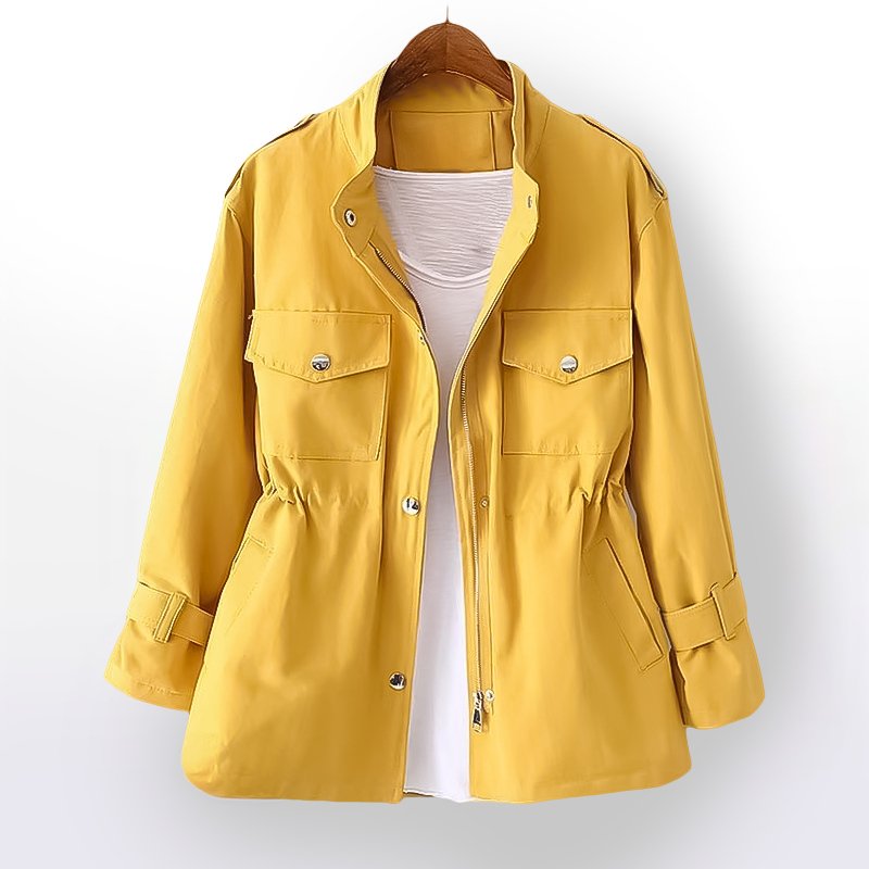 Kurzer Damen-Trenchcoat – Clarisse