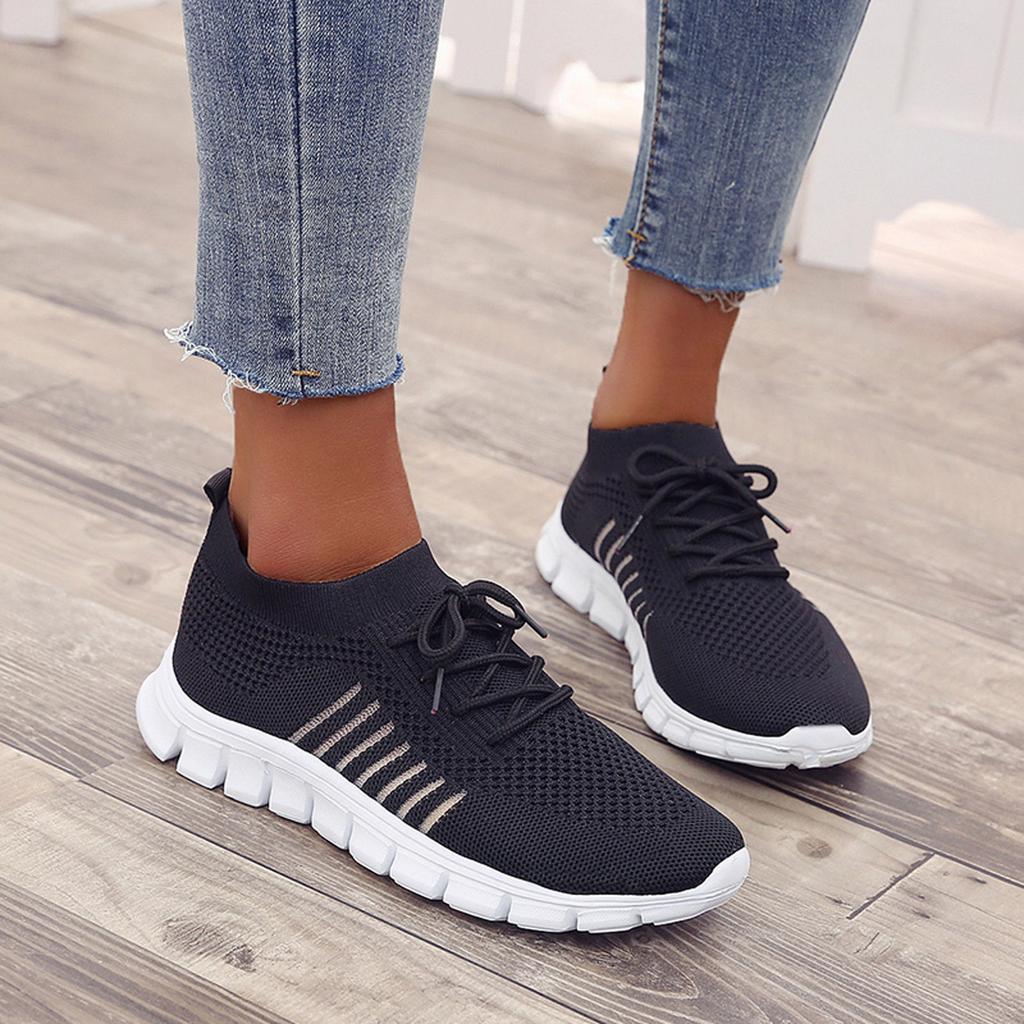 Damen Sneaker Atmungsaktiv Bequem Laufen Freizeit Schuhe-Luzern Mode