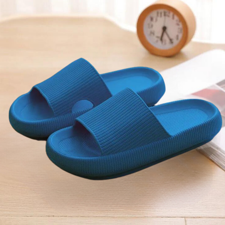 Herren Badesandalen rutschfest - Bequeme Hausschuhe-Blau-35-Luzern Mode