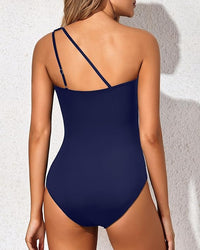 Damen Badeanzug | Ein-Schulter-Design | Bauchkontrolle | Eintelig -Luzern Mode
