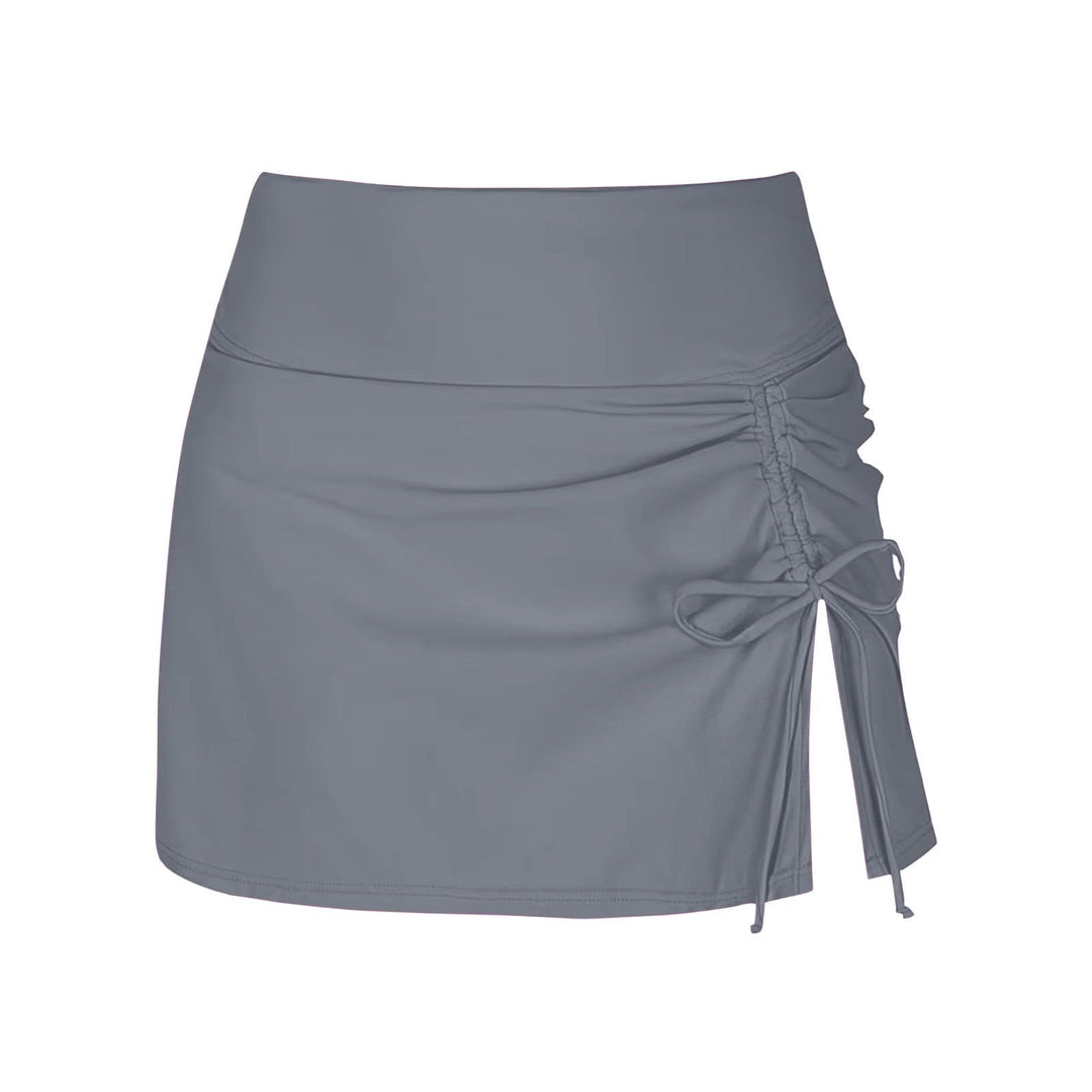 Damen Badeshorts | Seitenschlitz | Einfarbig | Elastischer Bund-Luzern Mode