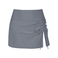 Damen Badeshorts | Seitenschlitz | Einfarbig | Elastischer Bund-Luzern Mode