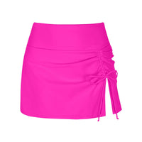 Damen Badeshorts | Seitenschlitz | Einfarbig | Elastischer Bund-Luzern Mode