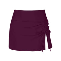 Damen Badeshorts | Seitenschlitz | Einfarbig | Elastischer Bund-Luzern Mode