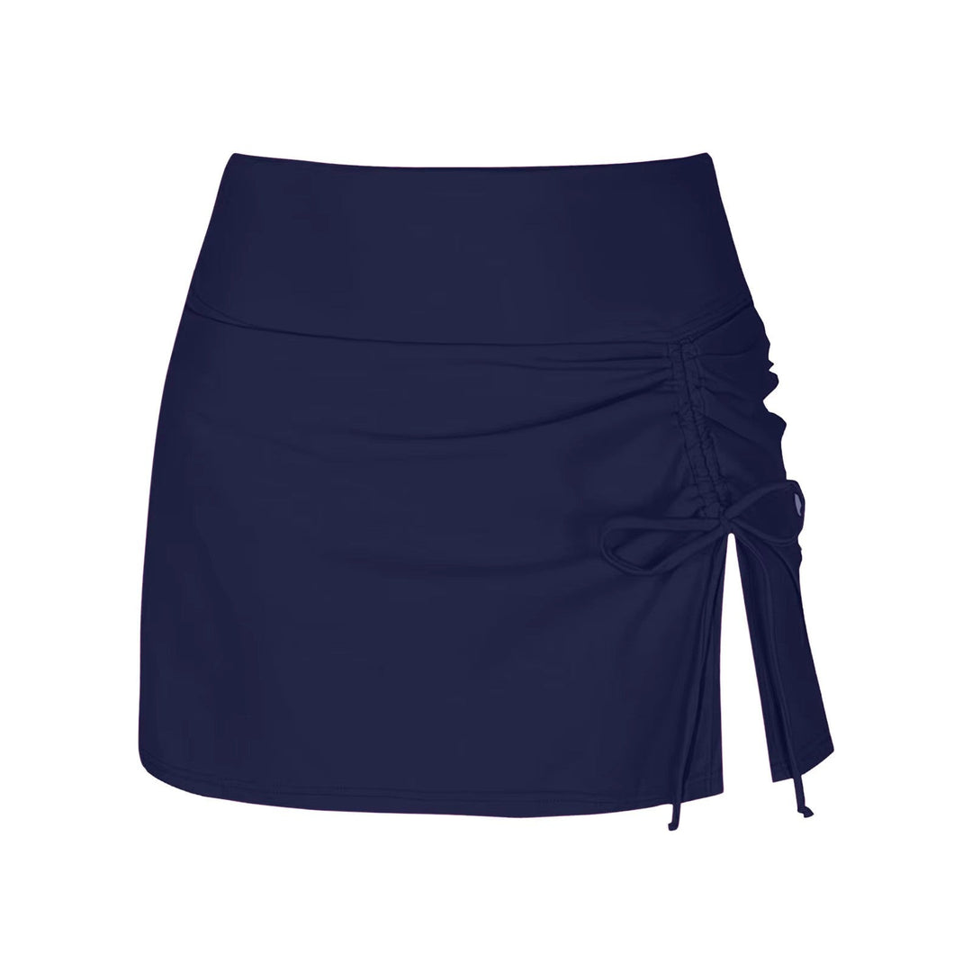 Damen Badeshorts | Seitenschlitz | Einfarbig | Elastischer Bund-Luzern Mode