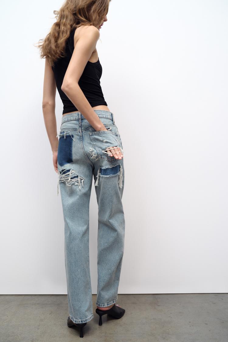 Damen High-Waist Jeans mit geradem Bein für Freizeit-Look-Luzern Mode