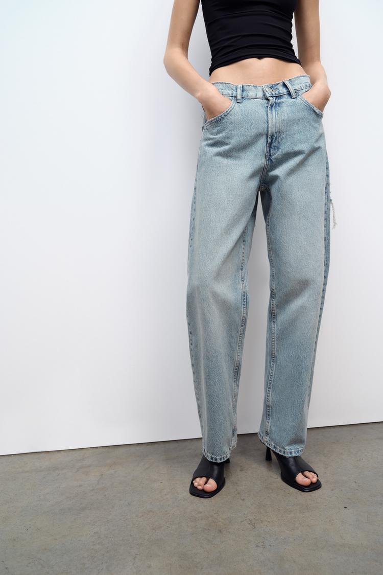 Damen High-Waist Jeans mit geradem Bein für Freizeit-Look-Luzern Mode