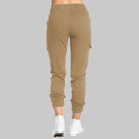 Damen Cargo Hose mit Taschen - Bequeme Freizeithose Trend-Luzern Mode