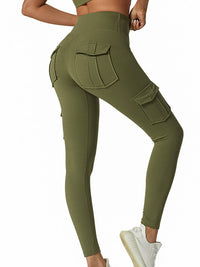 Damen Cargo Leggings mit Taschen für Freizeit und Sport-Luzern Mode