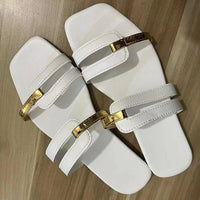 Damen Flache Sommer-Sandalen mit Offener Zehe – Avianne