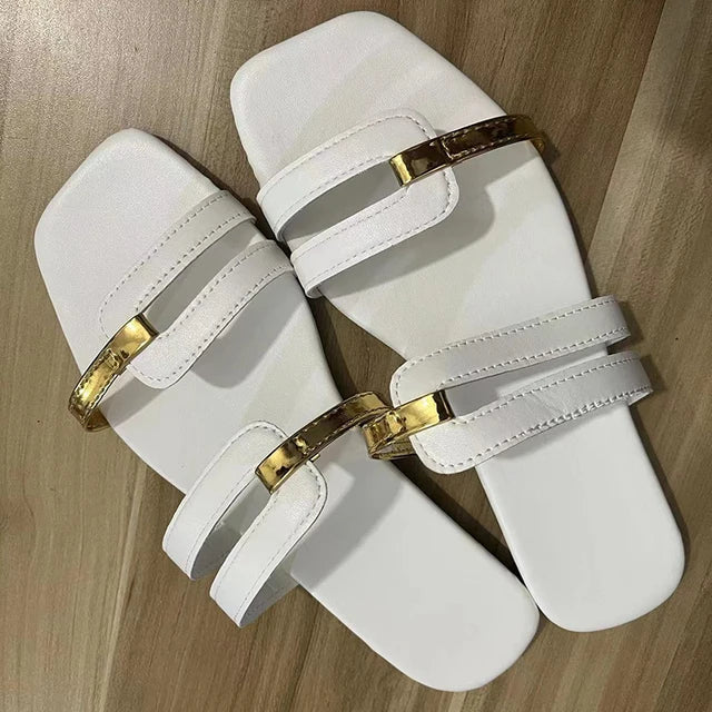 Damen Flache Sommer-Sandalen mit Offener Zehe – Avianne