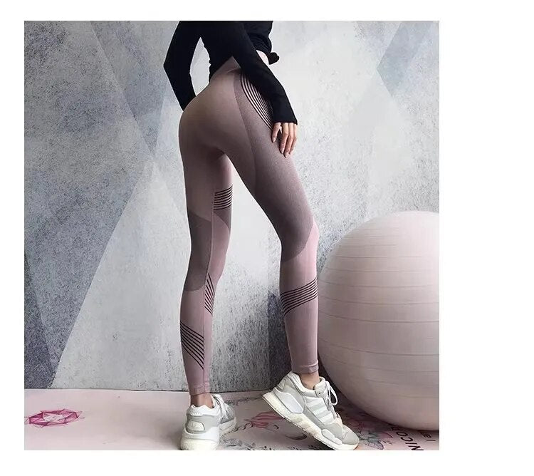 Damen Sport Leggings mit Hoher Taille für Fitness und Yoga-Luzern Mode