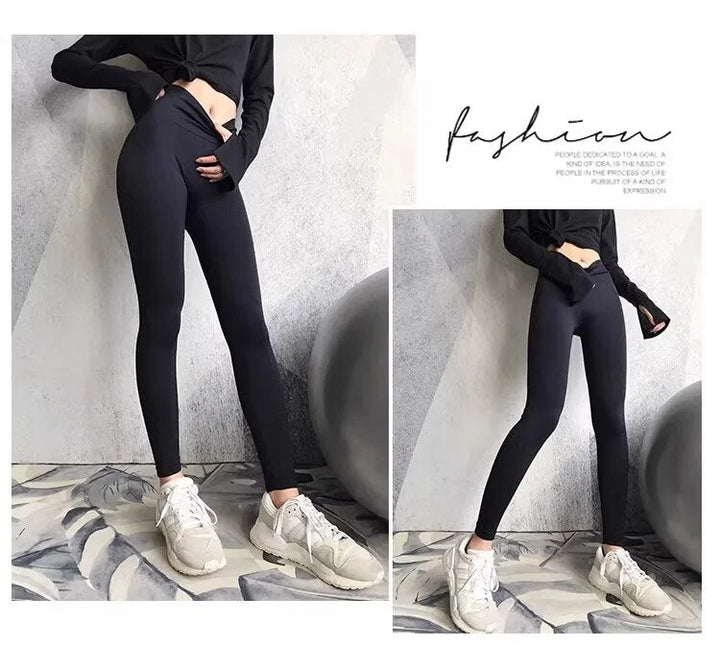Damen Sport Leggings mit Hoher Taille für Fitness und Yoga-Luzern Mode