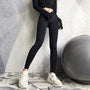 Damen Sport Leggings mit Hoher Taille für Fitness und Yoga-Schwarz-XS-Luzern Mode