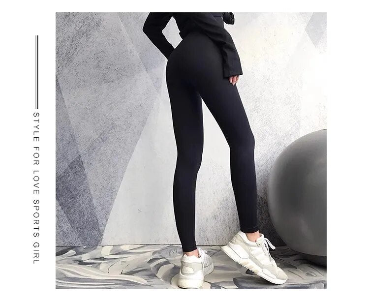 Damen Sport Leggings mit Hoher Taille für Fitness und Yoga-Luzern Mode