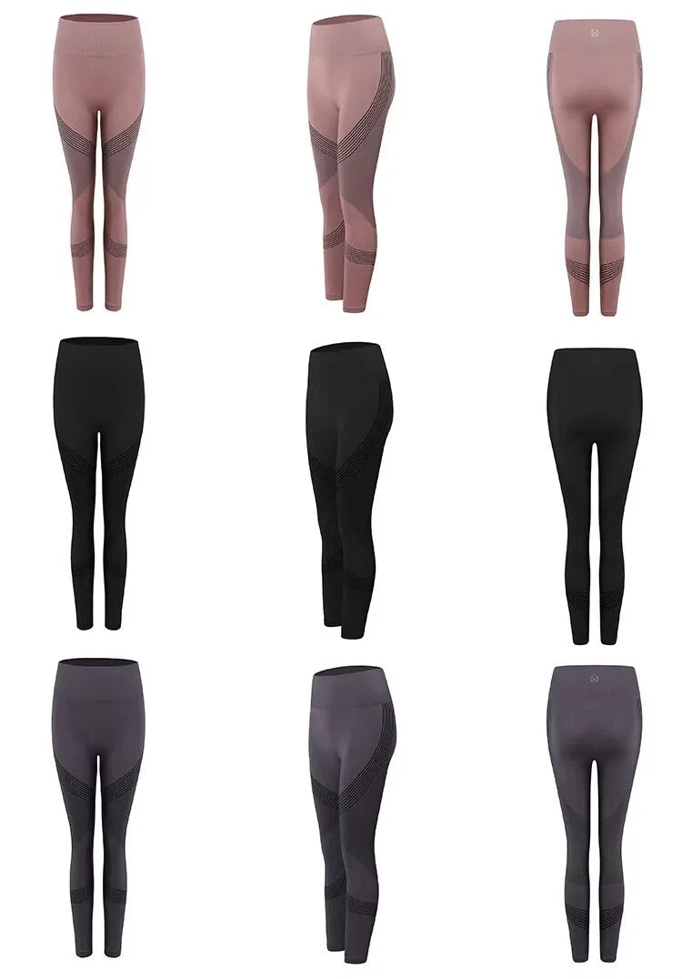 Damen Sport Leggings mit Hoher Taille für Fitness und Yoga-Luzern Mode
