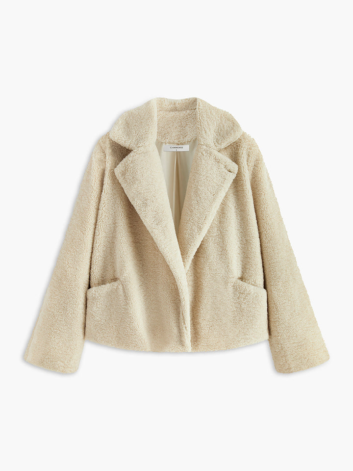 Damen Teddyjacke aus Fleece - Kuscheliger Wintermantel-Luzern Mode