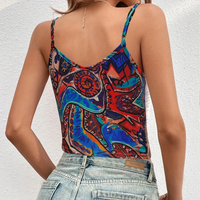 Boho Damenbluse mit Ethno-Muster und Knoten-Detail-Luzern Mode