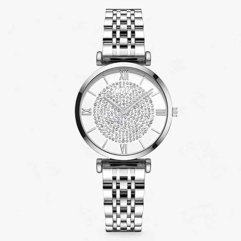 Damen Uhr | Luxus | Silber | Stilvoll | Quarz | Vielseitig | Verstellbar-Silber-Luzern Mode