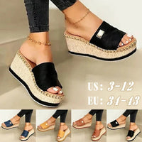 Damen Plateau Sandalen mit Keilabsatz – Ravina