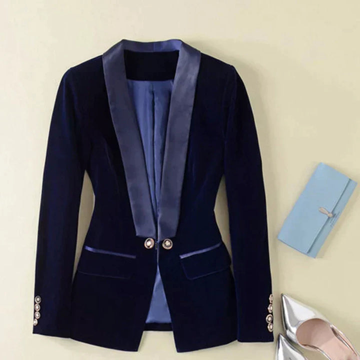 Herren Seidenhemd mit klassischem Kragen und elegantem Design-Dunkelblau-XS-Luzern Mode