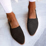 Geflochtene Damen-Slingback-Schuhe für Sommermode-Schwarz-35-Luzern Mode