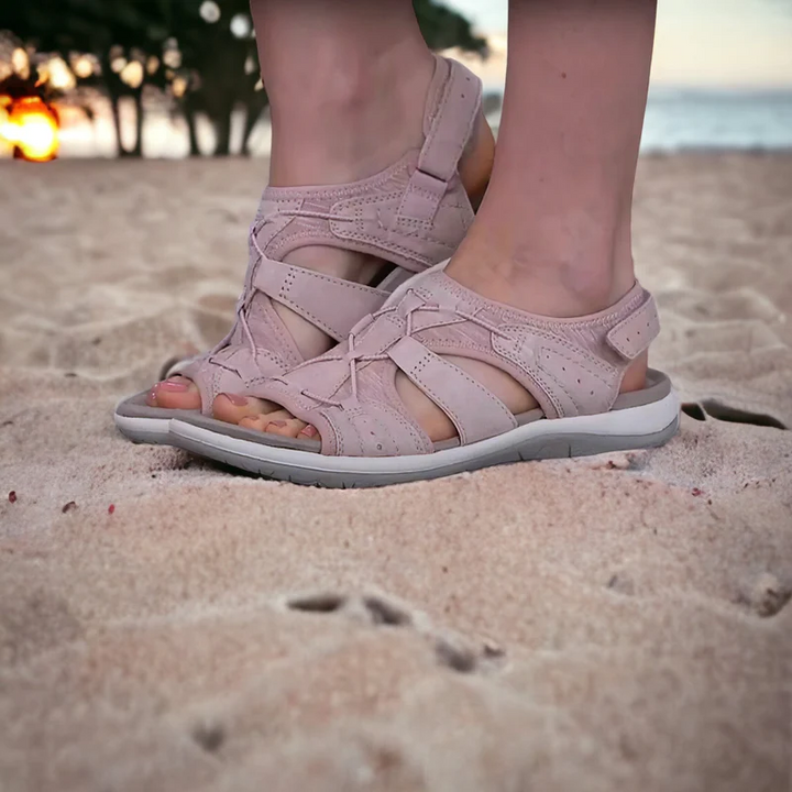 Orthopädische Damen Sandalen für Komfort und Stil-Rosa-35-Luzern Mode