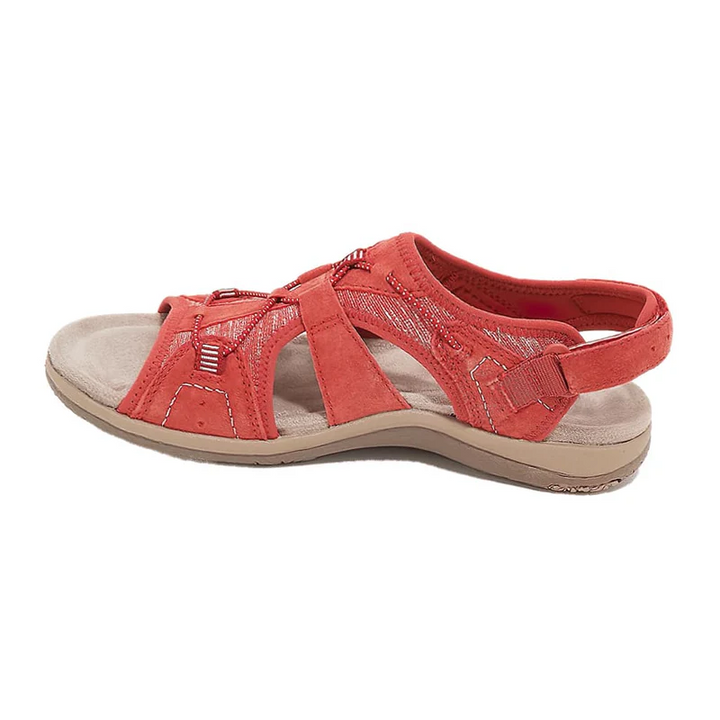 Orthopädische Damen Sandalen für Komfort und Stil-Rot-35-Luzern Mode