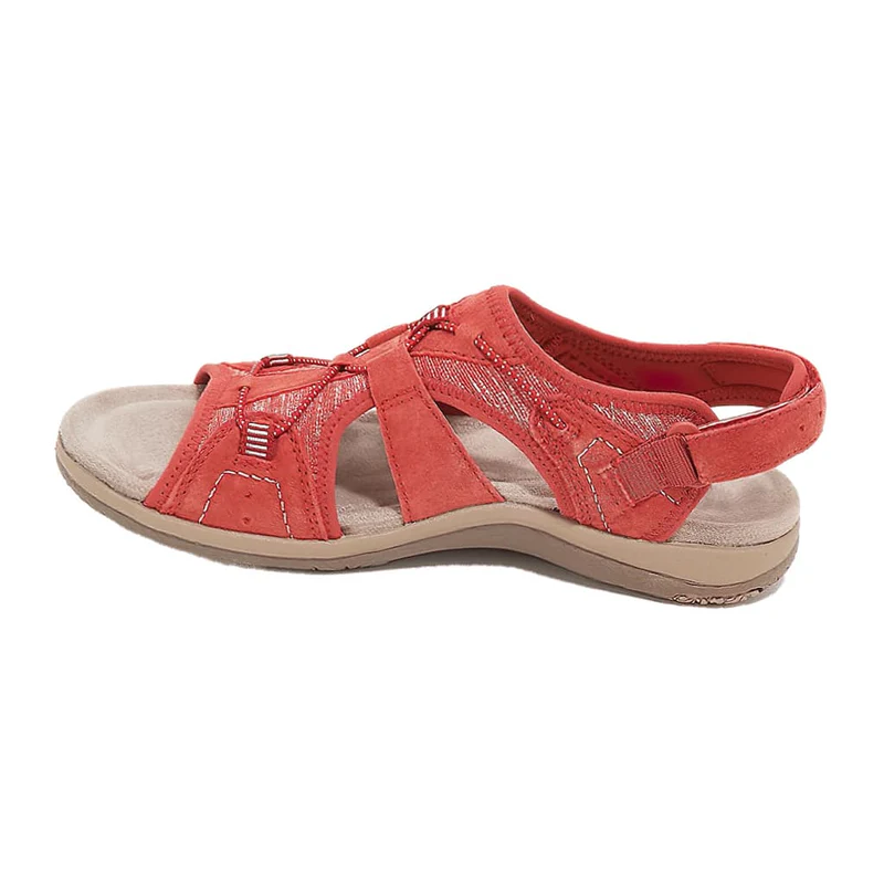 Orthopädische Damen Sandalen für Komfort und Stil-Rot-35-Luzern Mode