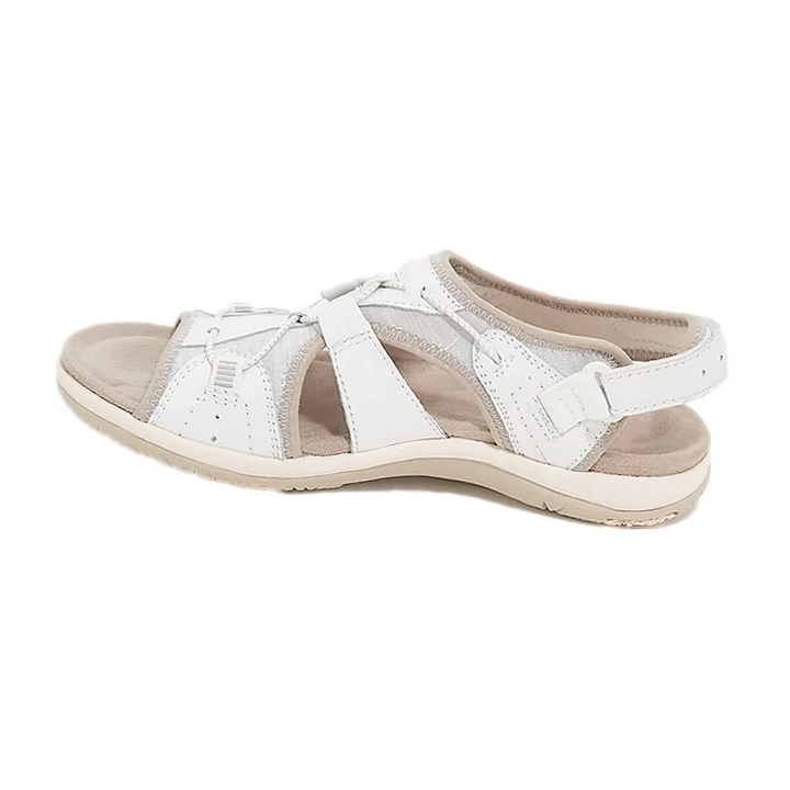 Orthopädische Damen Sandalen für Komfort und Stil-Weiß-35-Luzern Mode