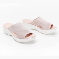 Damen Strick-Sandalen mit Keilabsatz für Sommermode-Luzern Mode