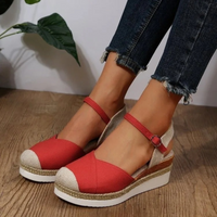 Damen Sandalen mit Schnallenverschluss und Geschlossenem Zeh – Isabelle