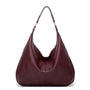 Damen Schultertasche Leder Hobo Bag für Alltag und Büro-Bordeauxrot-Luzern Mode