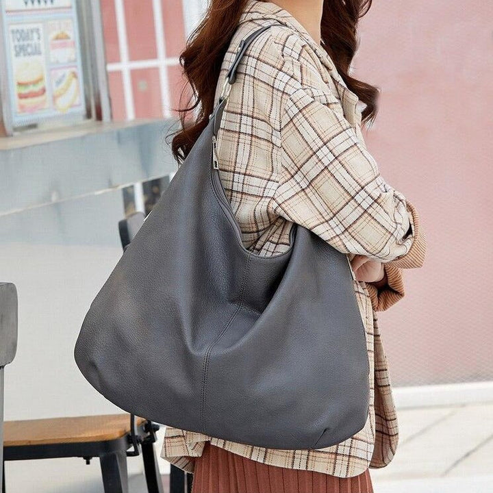 Damen Schultertasche Leder Hobo Bag für Alltag und Büro-Luzern Mode