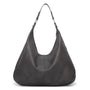 Damen Schultertasche Leder Hobo Bag für Alltag und Büro-Grau-Luzern Mode