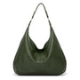 Damen Schultertasche Leder Hobo Bag für Alltag und Büro-Grün-Luzern Mode