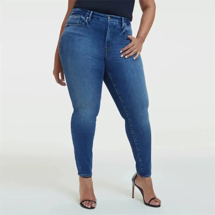 Damen High-Waist Jeans mit Stretch für bequemen Sitz-Luzern Mode