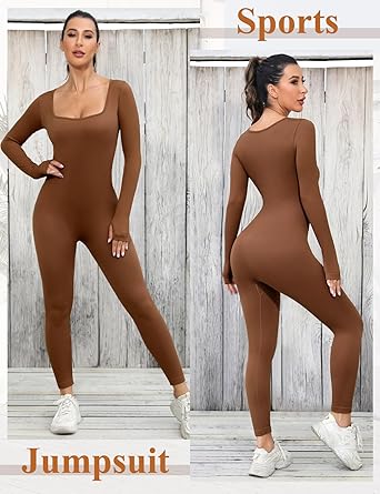 Damen Shapewear Jumpsuit mit langen Ärmeln für Alltag-Luzern Mode