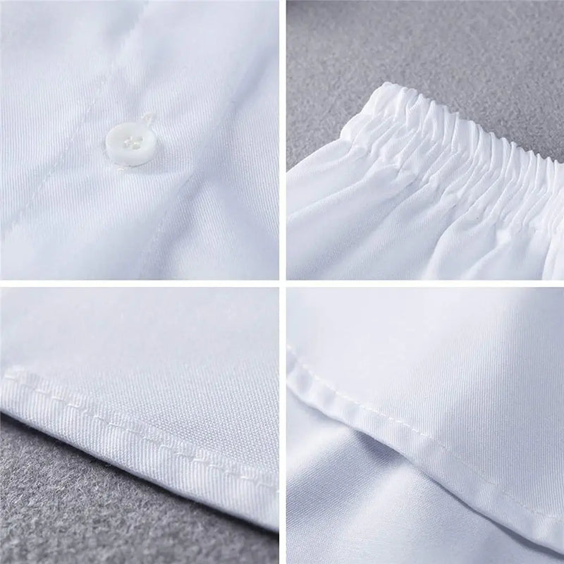 Damen Shirtverlängerer | Elastischem Bund | Baumwolle | Knöpfen-Luzern Mode